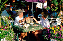 Al-fresco village dining